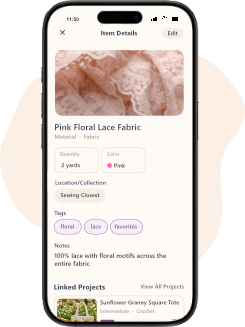 Item details screen in Patchwork app