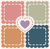 Patchwork quilt icon